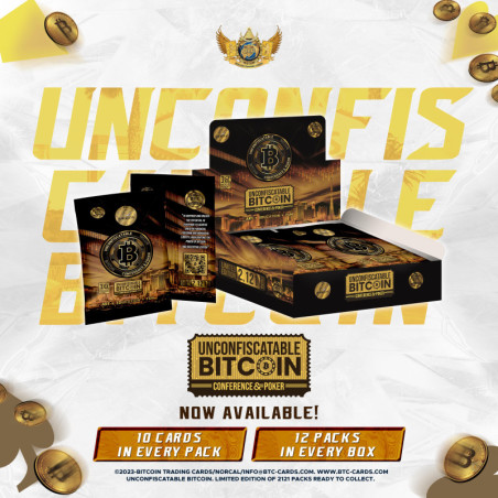 Bitcoin Trading Cards: Unconfiscatable 2023 (RARISSIME)