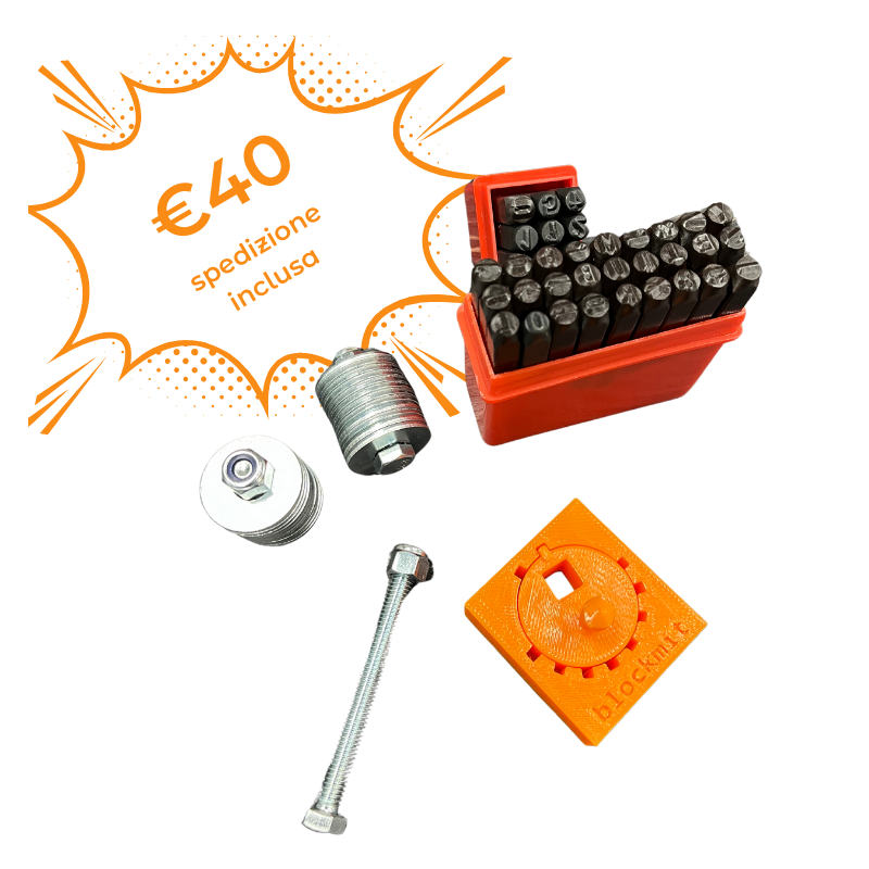 Recovery Kit per Seed Phrase Bitcoin su Rondelle d'Acciaio