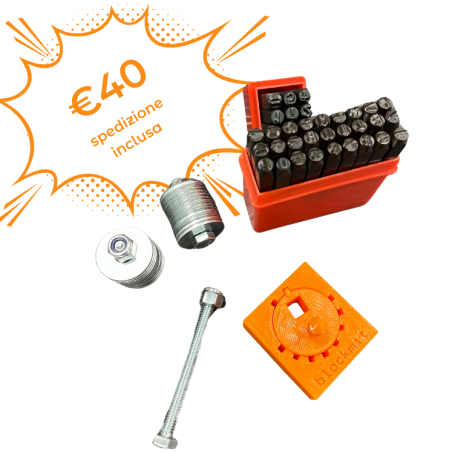 Recovery Kit per Seed Phrase Bitcoin su Rondelle d'Acciaio
